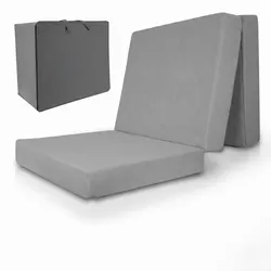VISCO KLAPPMATRATZE VS95201x100x14cm mit Husse Grau (2tlg)