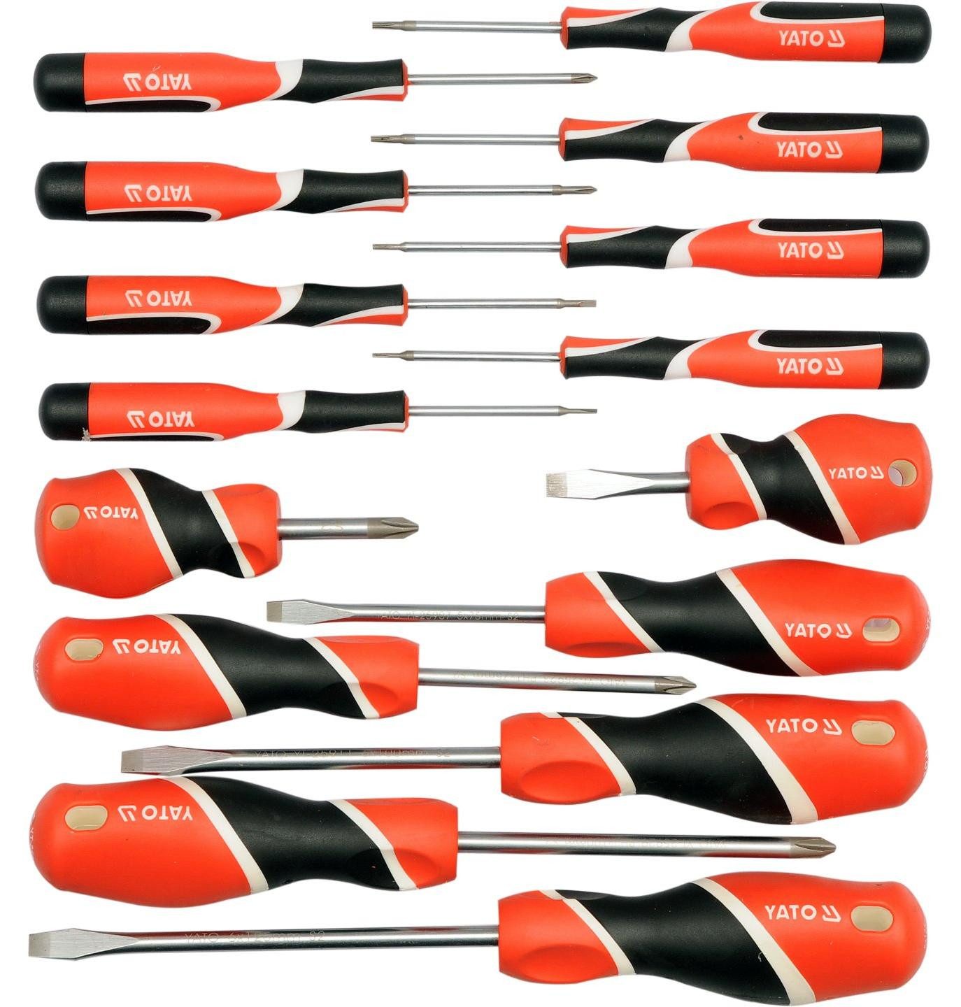 YATO Schroevendraaierset, 15-delig, S2
