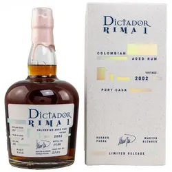 Dictador Rima I Port finish Vintage 2002 Rum 44% Vol. 700ml
