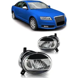 Set VOLL LED Nebelscheinwerfer Chrom passend für Audi A4 B8 07-11 A6 4F 08-11 Q5 8R