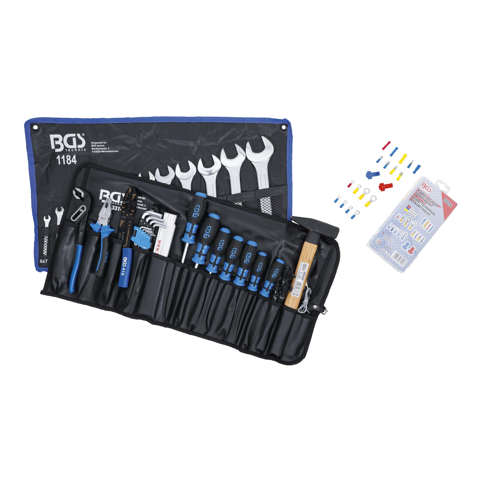 BGS Werkzeugsortiment in Rolltasche 270 teilig ; BGS technic (3322)