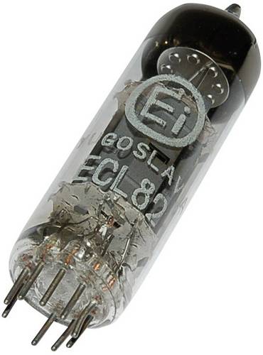 BTB Vertrieb ECL 82 = 6 BM 8 Elektronenröhre Triode-Pentode 100 V, 170V 3.5 mA, 41mA Polzahl: 9 Sockel: Noval Inhalt 1St.