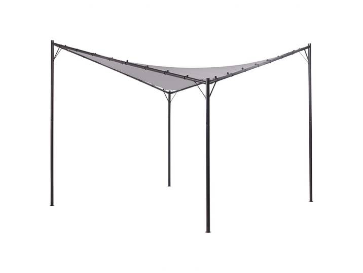 PERGOLA Stahl grau 300/300 cm Aventine