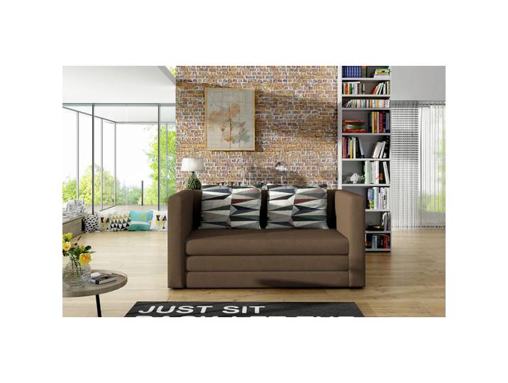 P & B Schlafsofa, Braun, Kunststoff, 2-Sitzer, 132x62x70 cm, Kinderzimmer & Jugendzimmer, Jugendmöbel, Jugendsofas