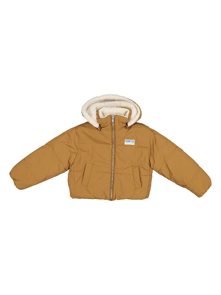 KIDS ONLY Wende-Steppjacke "Maria" in Hellbraun/ Creme - 146