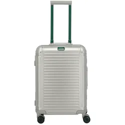 travelite NEXT 4-Rollen Trolley S Silber-Grün