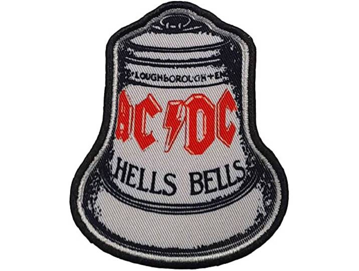 AC/DC Hells Bells Standaard Patch, Wit/Zwart/Rood, Eén maat