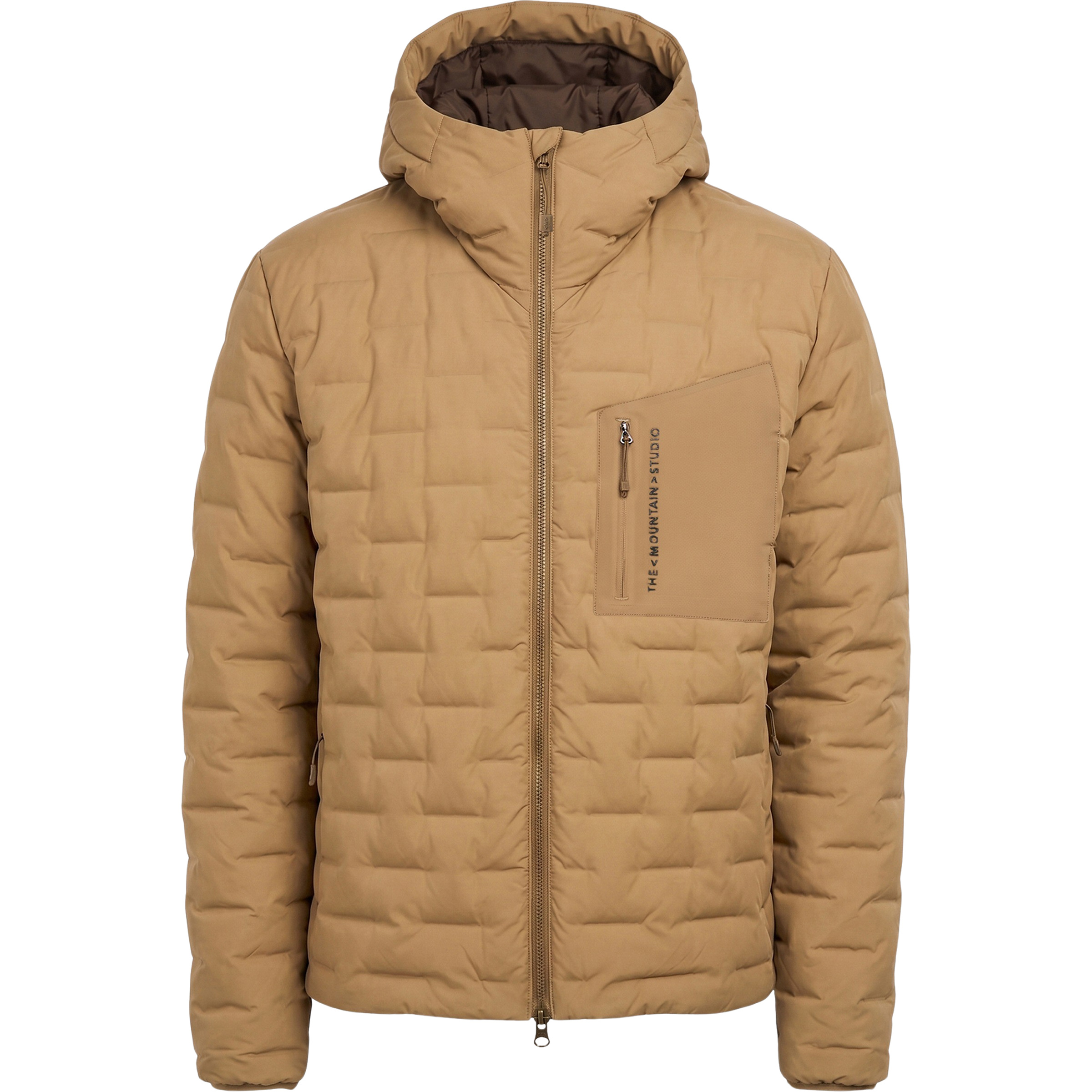The Mountain Studio Reversible Light Down Herren Isolationsjacke beige Größe S Trekking Wasserabweisend