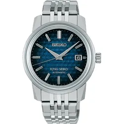 Seiko King Seiko KING Seiko - Automatik 3 Zeiger SJE105J1 - blau - 38,60mm