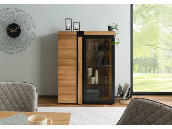 Buffet Chêne sauvage 110x45x144 naturel huilé ROTTERDAM #100