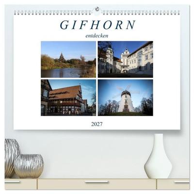 Gifhorn entdecken (hochwertiger Premium Wandkalender 2027 DIN A2 quer), Kunstdruck in Hochglanz