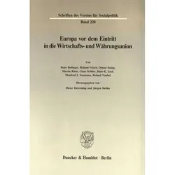 Europa vor dem Eintritt in die Wirtschafts- und Währungsunion., Fachbücher