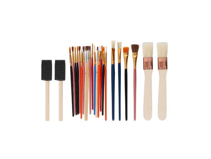 Pinsel Set Holz 25-teilig