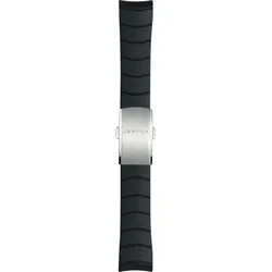 Certina - Kautschuk Ds Action Kautschukband Schwarz, Stahl Schliesse C603020925 - schwarz