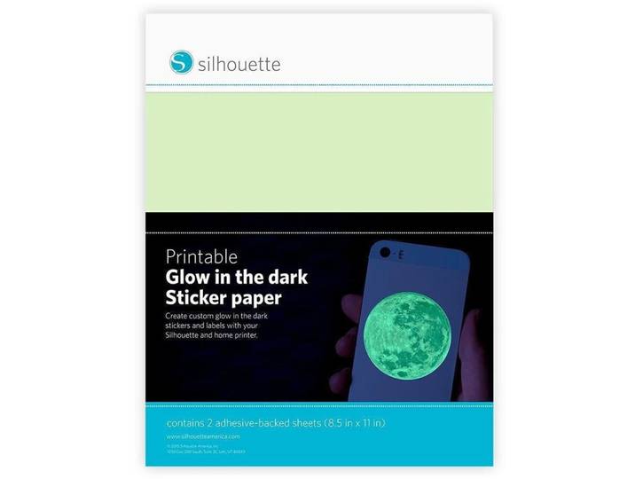 Bastelpapier Silhouette Weiss Papier T 28 cm - Farbe: Glow