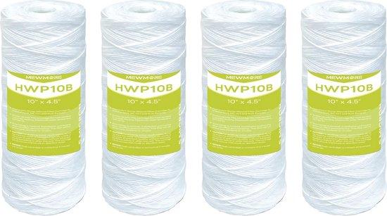 5-Mikron-Wasserfilterpatron für das ganze Haus - Drahtgewundene Sedimentfilter für Leitungswasser - Packung von 4
