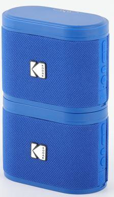 Kodak SoundBrix Draadloze Stapelbare Speaker Backstage Blue, 2 stuks