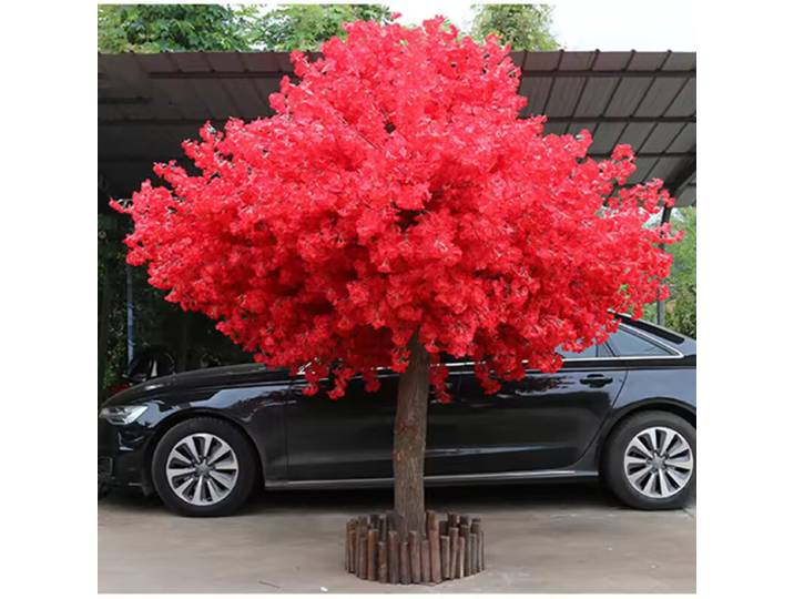 Décoration florale artificielle haut de gamme : Arbre à fleurs de cerisier, Arbre à fleurs de pêcher, Arbre à vœux - Accessoires pour mariage, fête, photographie