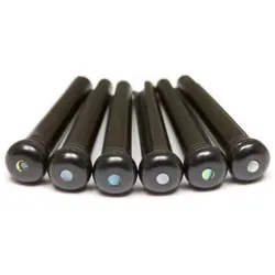 Graph Tech Pin PP 2182-00 black/Paua (Instrumenten Ersatzteile), Zubehör Instrumente, Schwarz