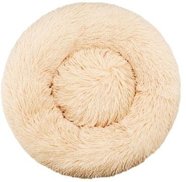 Uplift Essentials Cloud Comfort Anti Anxiety Round Pet Den beige 24 In