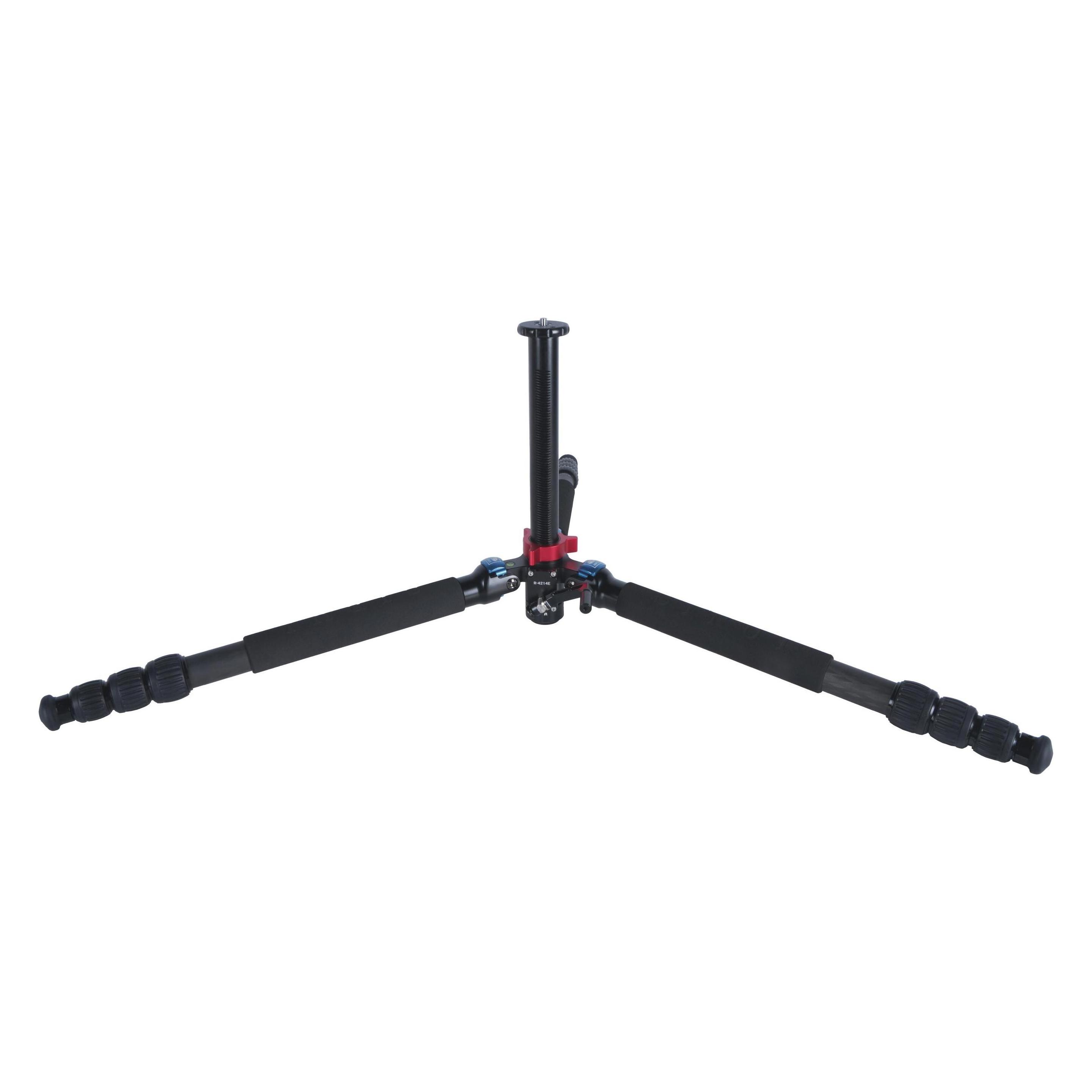 Sirui R-4214E Reporter E - Dreibeinstativ 178 cm mit verzahnter Mittelsäule Carbon . RE-Serie (Carbon) (780436)