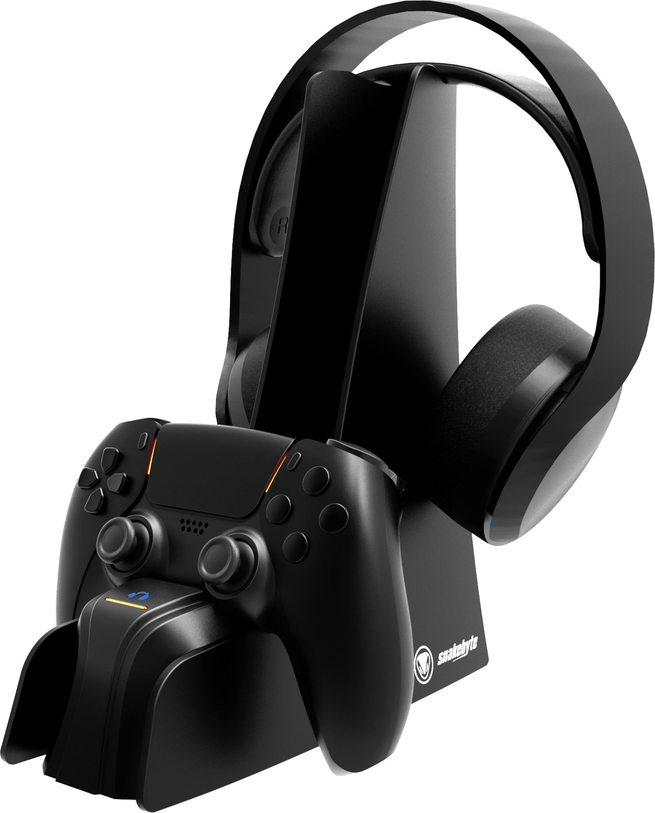 Snakebyte Dual Charge & Headset Stand 5 voor PlayStation 5, Oplaadstation, Zwart