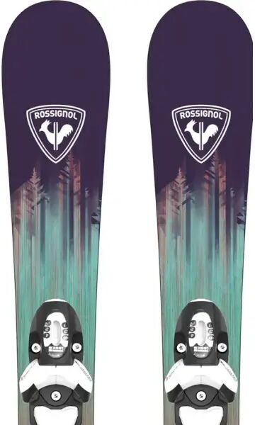Kinderski Rossignol Sender Kid + Team4 Bindung (70cm - Lila)