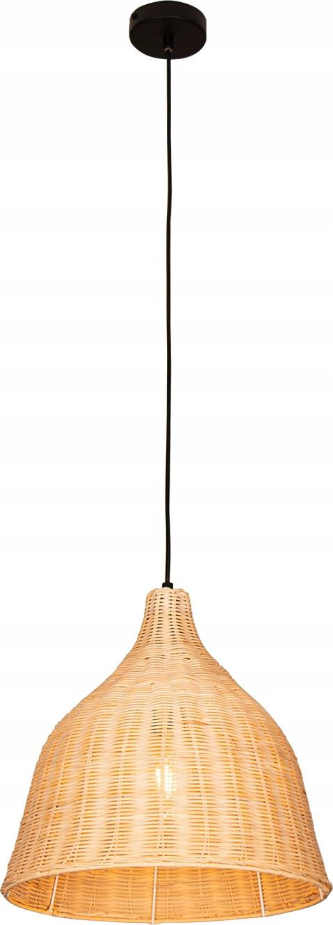 Ledmoon Boho Hanglamp van Bamboe, Riet en Hout voor aan het Plafond