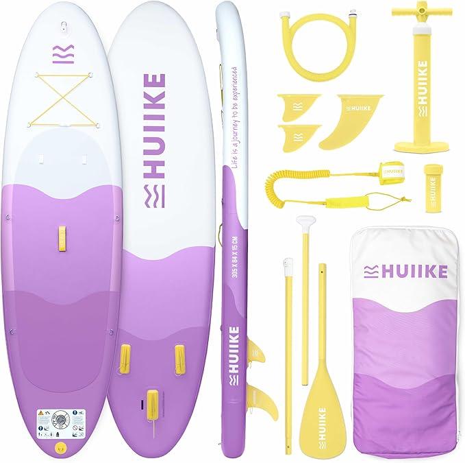 Stand Up Paddling Board mit Zubehör, Paddel, Finnen, Pumpe. Paddle Sup Board Aufblasbar Hohe Stabilität und Widerstandsfähigkeit. 305 x 84 x 15 cm, Belastbar bis 130 kg