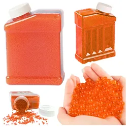 Set mit orangefarbenen Hydrogel-Wasserbällen für Pistolen, 20000 Stück.