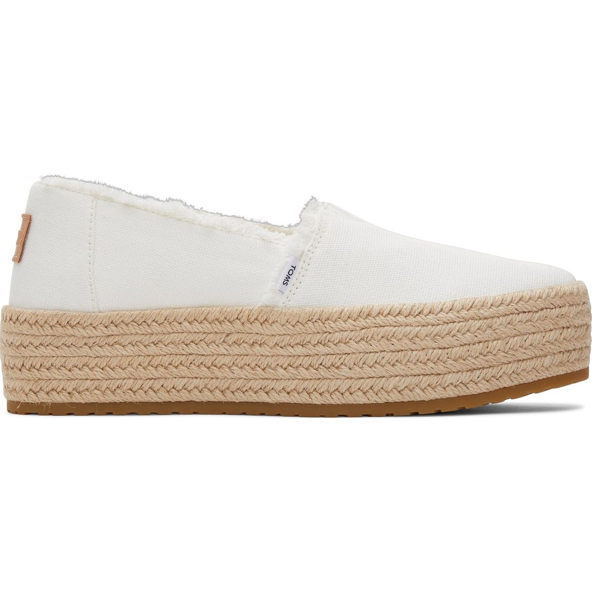 Toms Valencia white canvas/fray 37.5 10019820-37.5