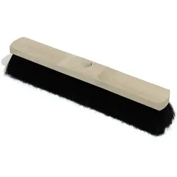 Saalbesen Sorex mit Rosshaarmischung 30 cm Kehrbesen für glatte Böden & feinen Schmutz, Stielloch