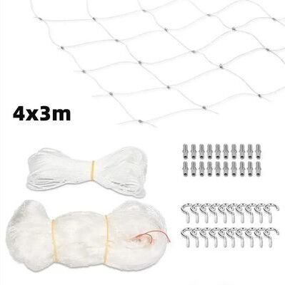 Inspired Living PetGuard Clear Balcony Safety Net For Cats & Birds 4x3m