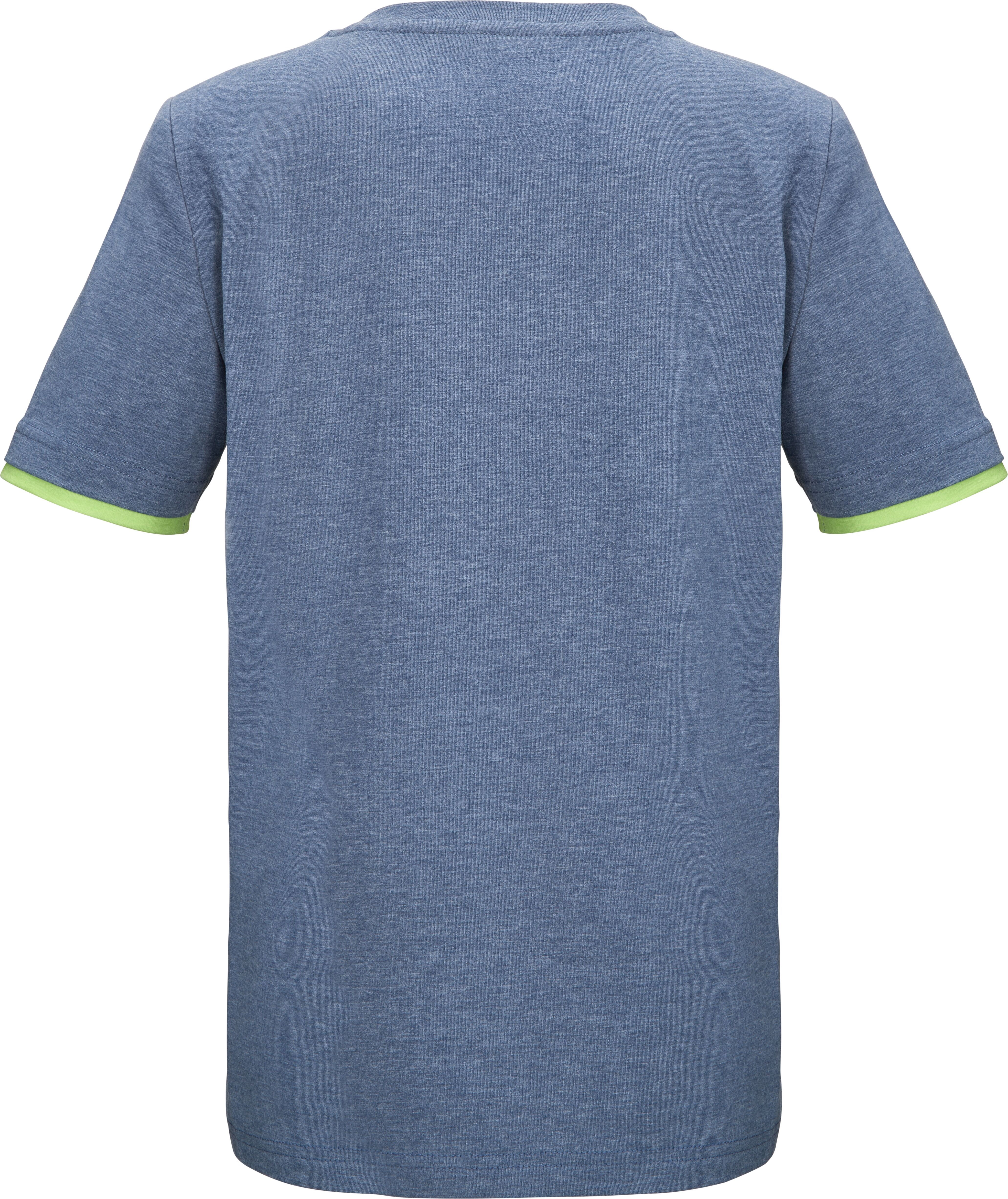 Funktionsshirt KILLTEC "KOS 132 BYS TSHRT", Kinder, Gr. 140, dunkelblau, Obermaterial: 65% Polyester, 30% Baumwolle, 5% Elasthan, Shirts Funktionsshirt, für Wandern und sportliche Aktivitäten dunkelblau 140