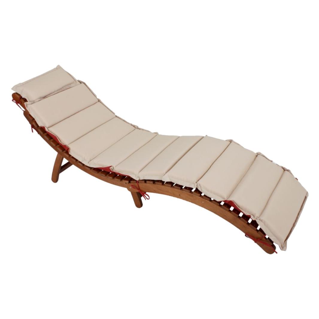 Garden Pleasure Sonnenliege Nassau natur Holz (186 cm) (985087-2)