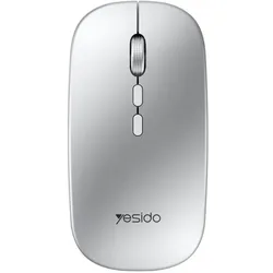 Yesido - Wireless Mouse (KB15) - 800/1200/1600DPI, 2.4G Connection - Silver (Kabellos), Maus, Silber