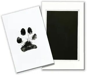 Multisell Products Hub Inkless Pet Paw Print Kit Non toxic, Easy DIY Keepsake For Cats & Dogs black