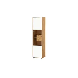 HARTMANN Vitrine  Caya ¦ weiß ¦ Maße (cm): B: 50 H: 196 T: 39.0