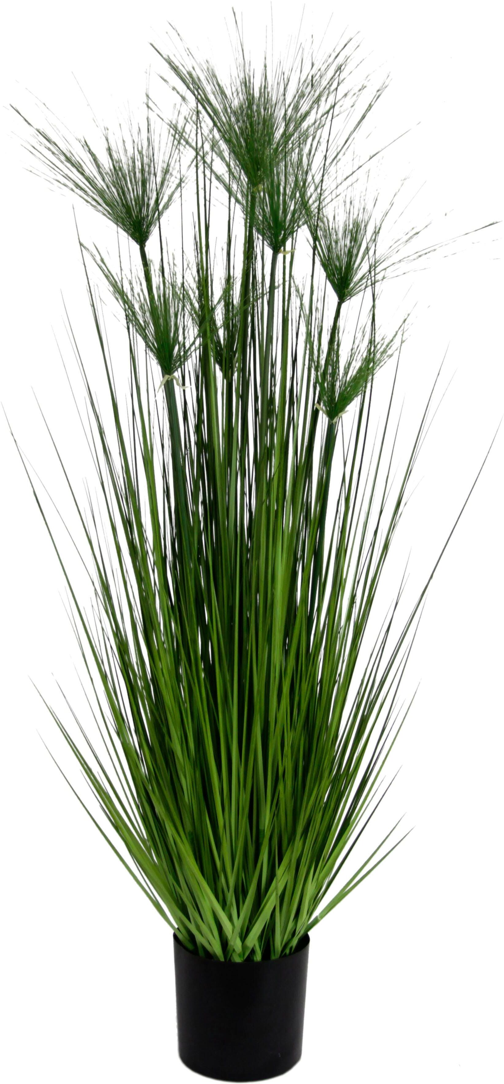 Kunstpflanze I.GE.A. "Zyperngras im Topf", grün, B:32cm H:150cm T:32cm, Kunststoff, Kunstpflanzen, Kunstpflanze