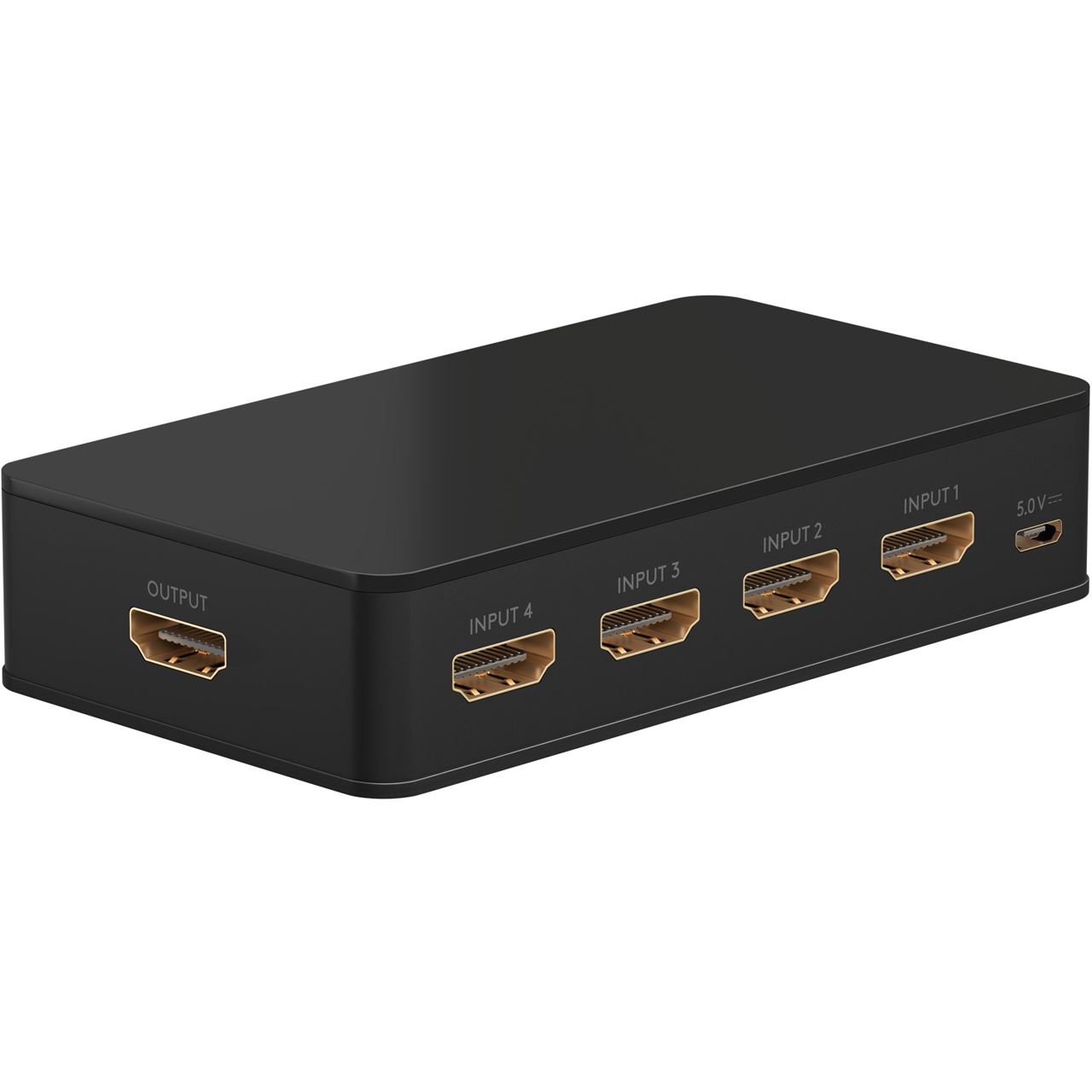 goobay HDMIÖ-Umschaltbox 4 auf 1 (4K @ 60 Hz) HDMI-Switch