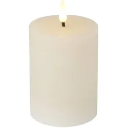 WellHome - LED Wachskerze mit Timer in Goldfarbe Ø7,5x10cm