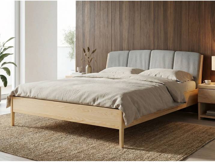 Bett Esche „Oliver“ 200 x 200 cm Massivholz Esche