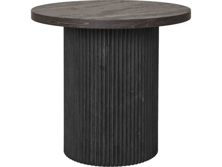 Boavista table d'angle Ø48cm marron foncé.