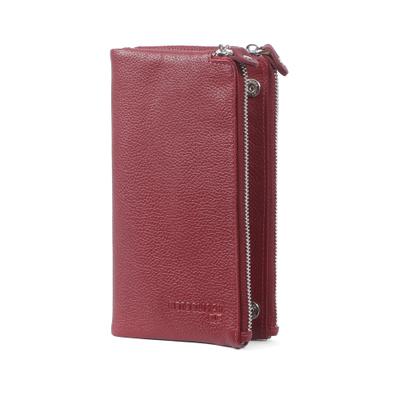Geldbörse MARGELISCH "London 3", Damen, rot (karminrot), Leder, Kleinlederwaren, aus LWG zertifiziertem Leder