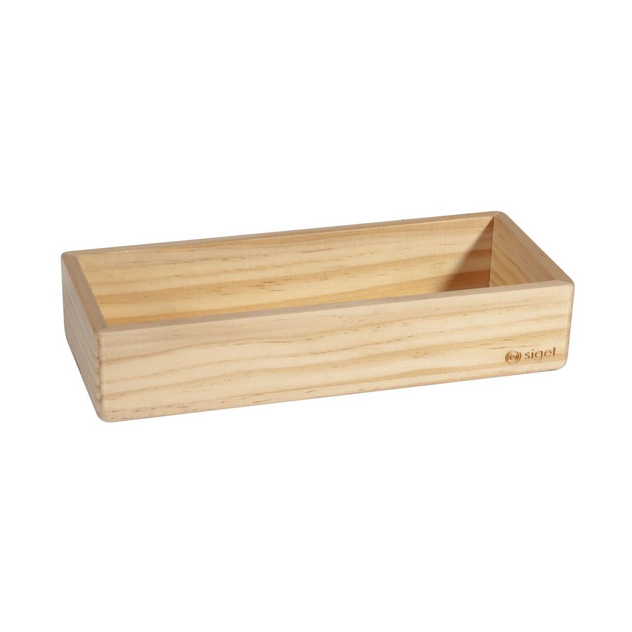 SIGEL magnetischer Stiftehalter beige Holz 17,5 x 5,5 x 4,0 cm