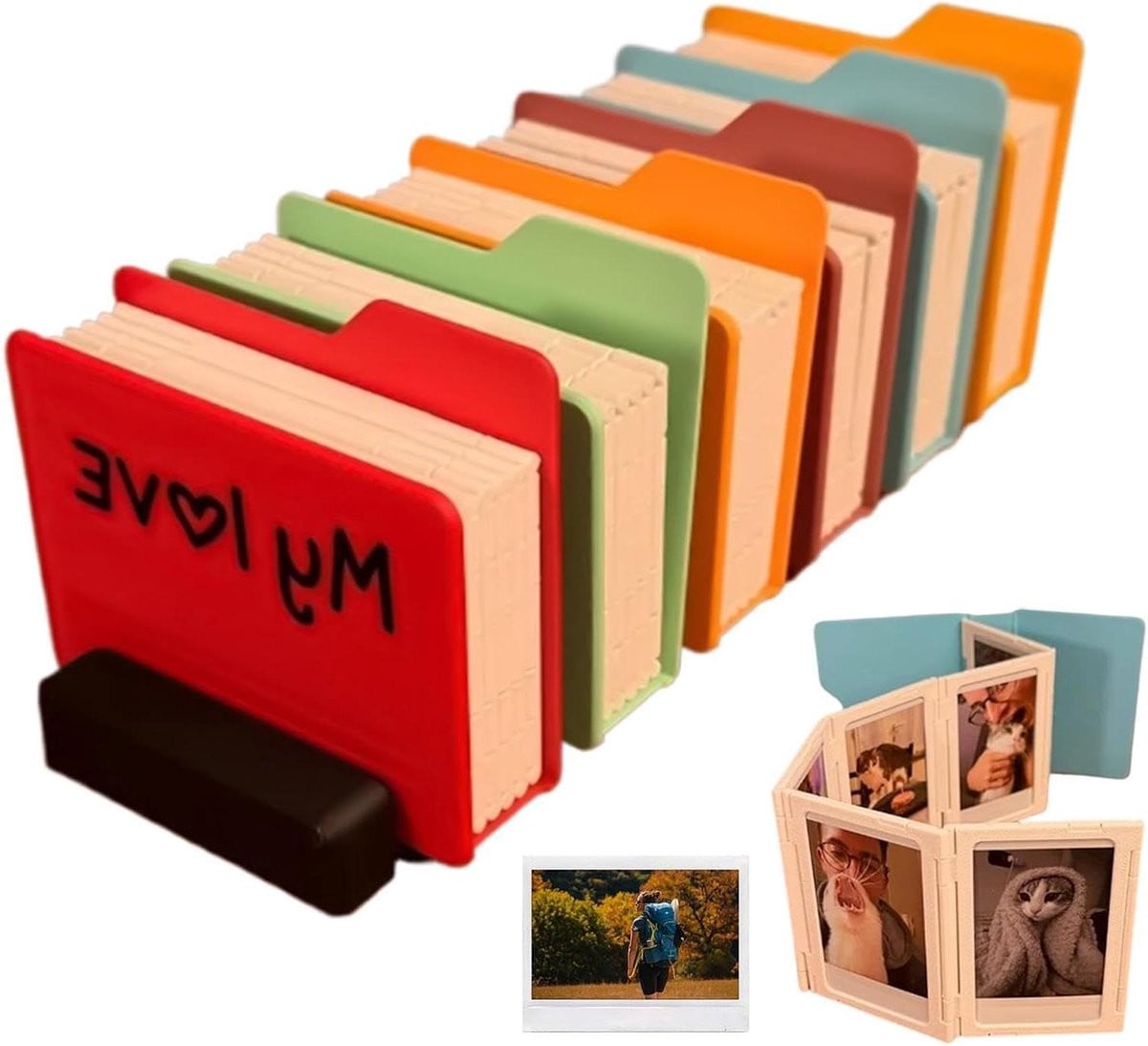 Fotoalbum Presentatiestandaard Kaartenhouder B/D/H: 20 x 12 x 7 cm