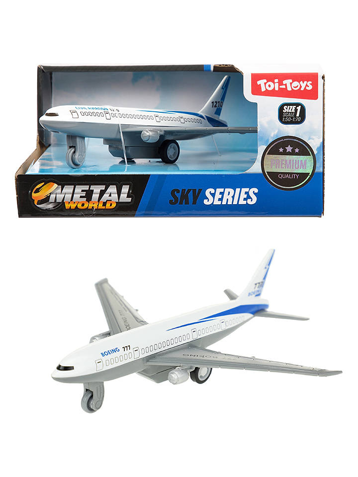 Toi-Toys Bausatz "Flugzeug - Boeing 777- Rückzug" - ab 3 Jahren - onesize