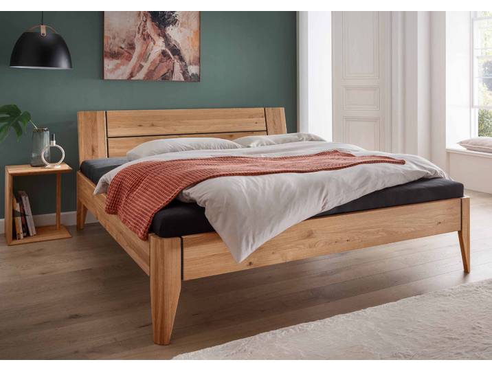Bett Monty aus massiver Wildeiche – 3%-Vorkasse-Rabatt