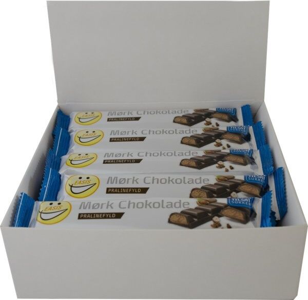 Easis Mørk Chokolade Med Praliné, 35 G