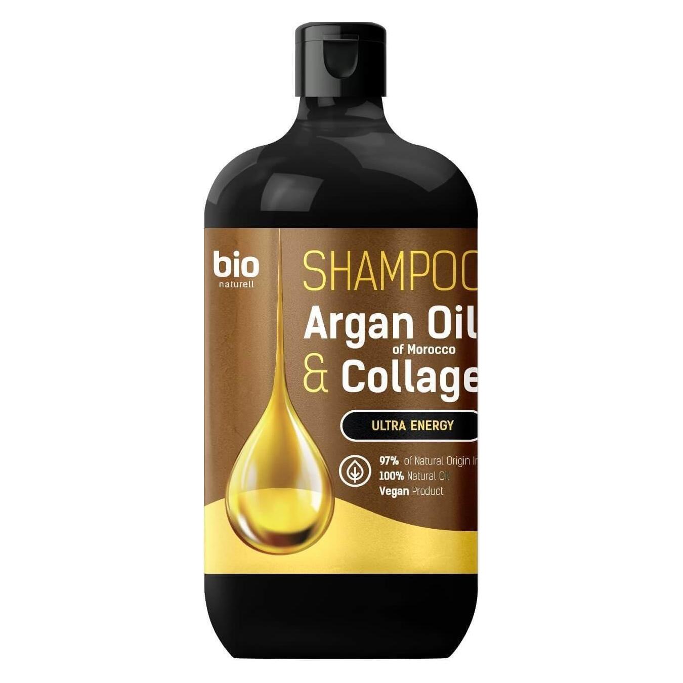 Bio Naturell Shampoo Ultra Energy Hair Shampoo Argan Oil & Colagen 946Ml (Läuse Shampoo, 946 ml) (44999493)